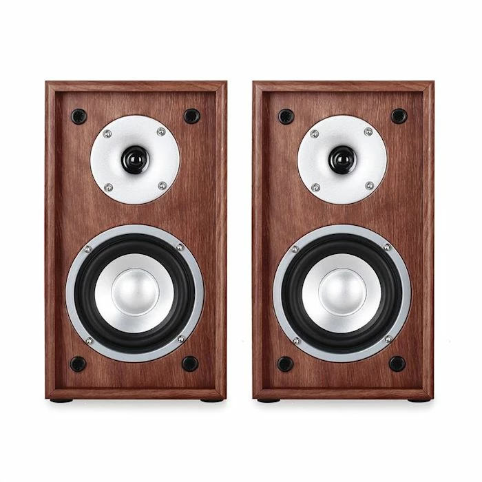 Auna Enceintes HiFi Linie-300-SF-WN Enceinte Biblitohèque – Image 2