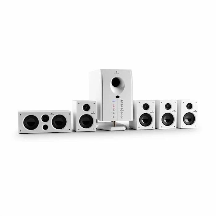 Auna Enceintes HiFi Areal 525 WH Soundsystem 5.1