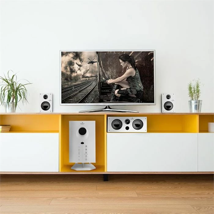 Auna Enceintes HiFi Areal 525 WH Soundsystem 5.1 – Image 2