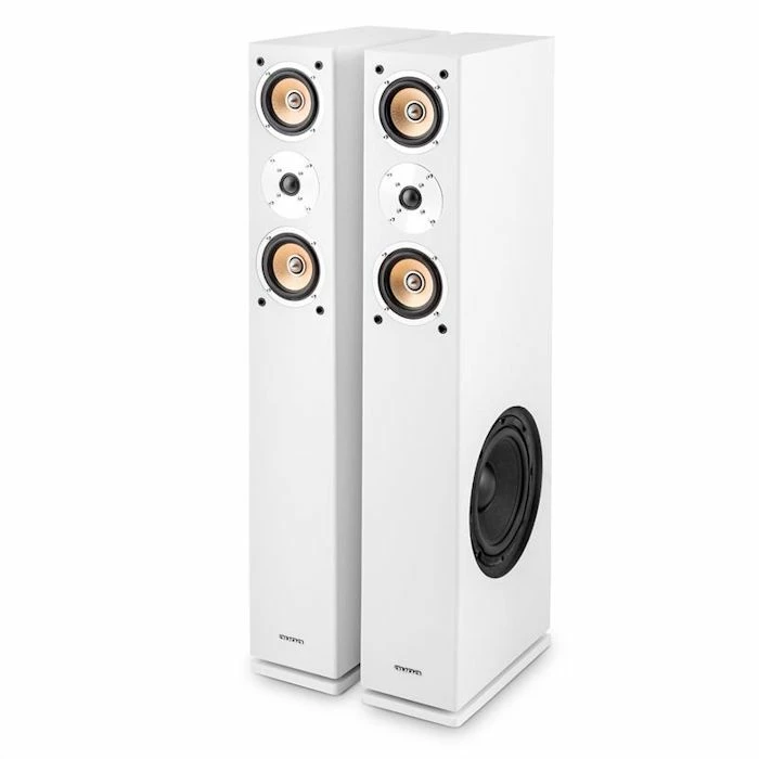 Auna Enceintes HiFi Linie 501 FS WH Enceinte Tour – Image 6