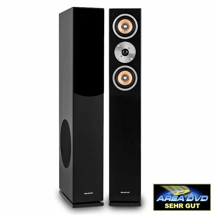 Auna Enceintes HiFi Linie 501 FS BK Enceinte Tour