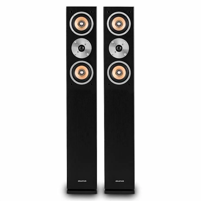 Auna Enceintes HiFi Linie 501 FS BK Enceinte Tour – Image 2