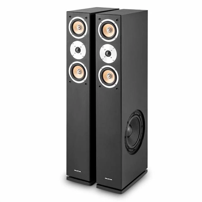 Auna Enceintes HiFi Linie 501 FS BK Enceinte Tour – Image 6