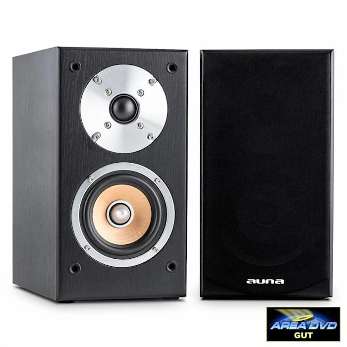 Auna Enceintes HiFi Linie 501 BS-BK Enceinte Biblitohèque