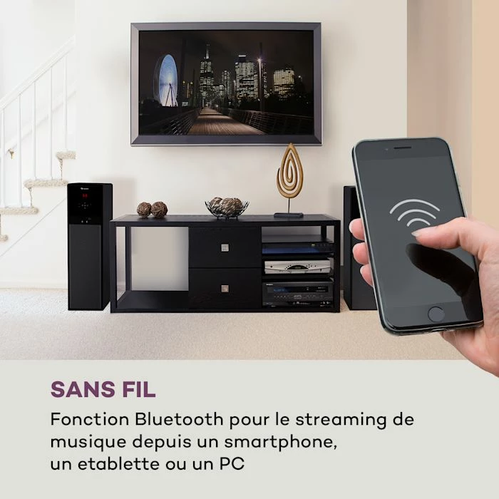 Auna Enceintes HiFi Line 100 A 2.0 Enceintes Colonnes – Image 2