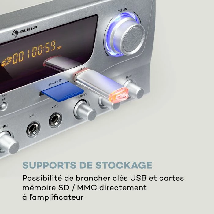 Auna Amplificateurs HiFi Amp-2 BT Amplificateur Hifi – Image 6
