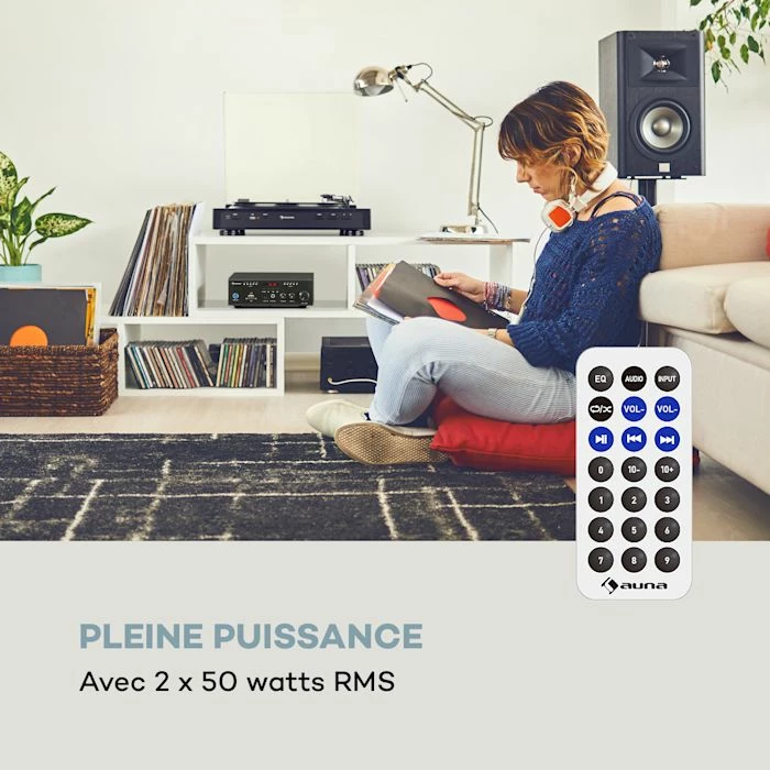 Auna Amplificateurs HiFi Amp4 BT SE Mini Amplificateur Stéréo – Image 2