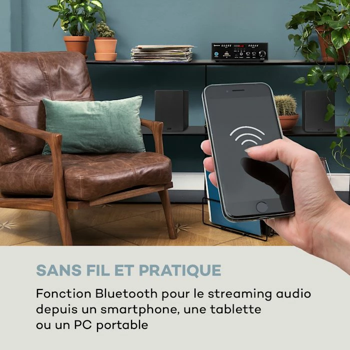 Auna Amplificateurs HiFi Amp4 BT SE Mini Amplificateur Stéréo – Image 3