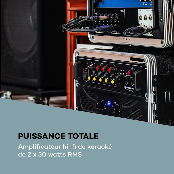 Auna Pro Amplificateurs HiFi Amp EQ BT Amplificateur Karaoké HiFi – Image 2
