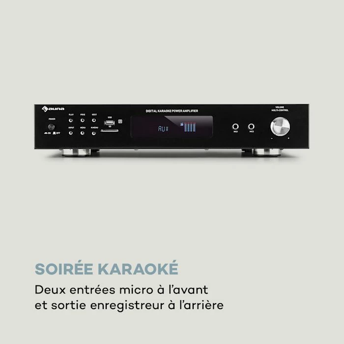 Auna Amplificateurs HiFi AMP-9200 BT Amplificateur Numérique Stéréo – Image 4