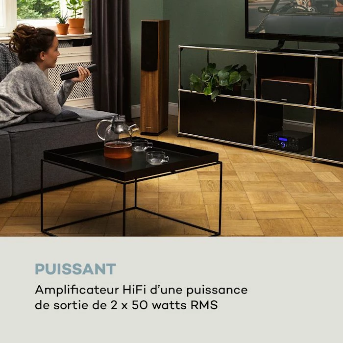 Auna Amplificateurs HiFi AMP-5 BT Amplificateur Hifi – Image 2