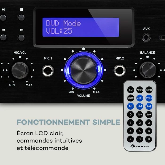 Auna Amplificateurs HiFi AMP-5 BT Amplificateur Hifi – Image 5