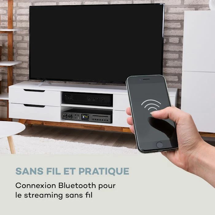 Auna Récepteurs Audio Stereo Black Star Amplificateur-récepteur HiFi CD – Image 5