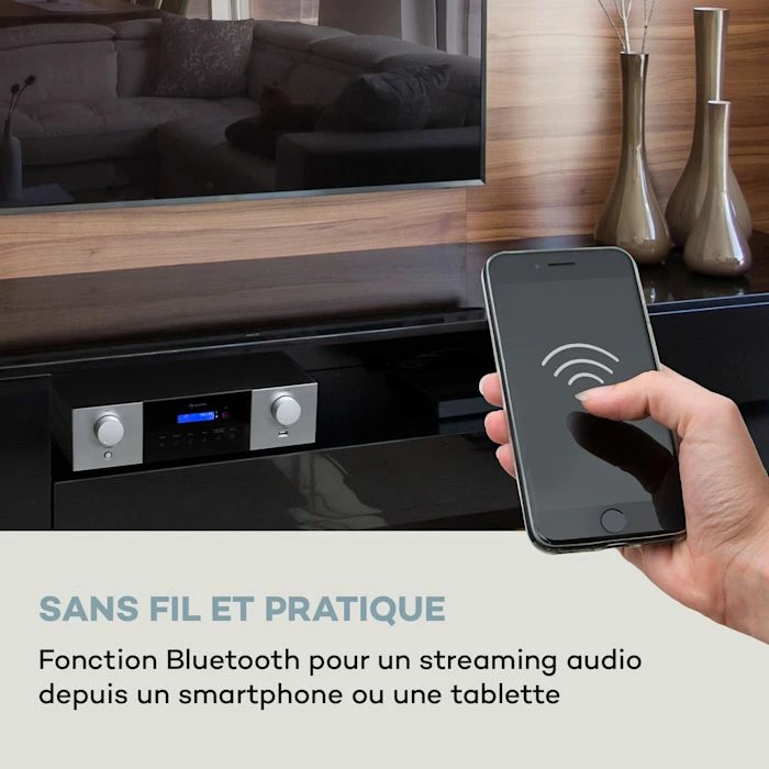 Auna Amplificateurs HiFi AMP-4000 DAB Amplificateur Stéréo Hi-fi – Image 3