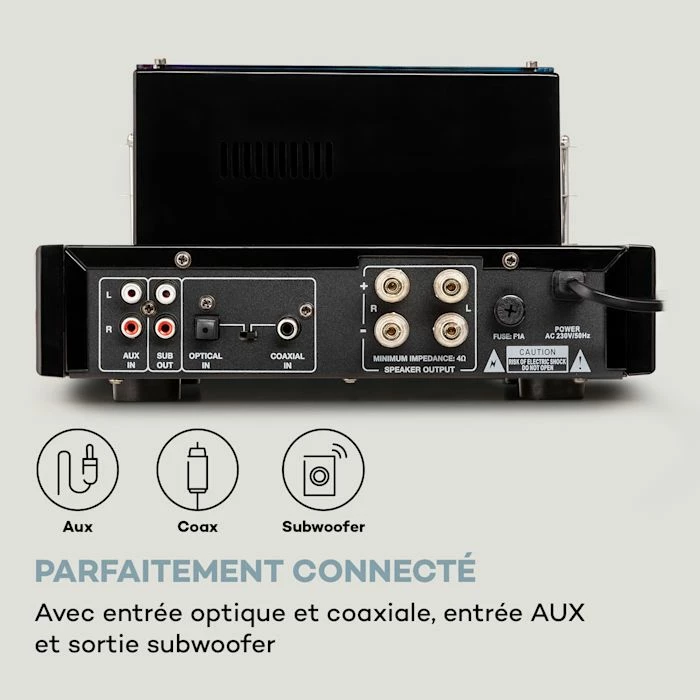 Auna Amplificateurs HiFi Amp VT Amplificateur à Tubes – Image 6