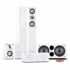 Auna Enceintes HiFi Linie-501-Wh Soundsystem 5.1